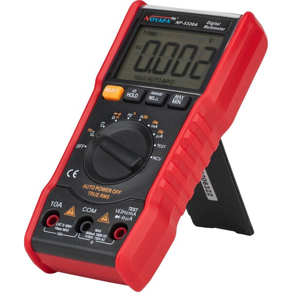 Main product image for True RMS Digital Multimeter with NCV, Frequency, Capacitance and Shock Proof Cover390-749